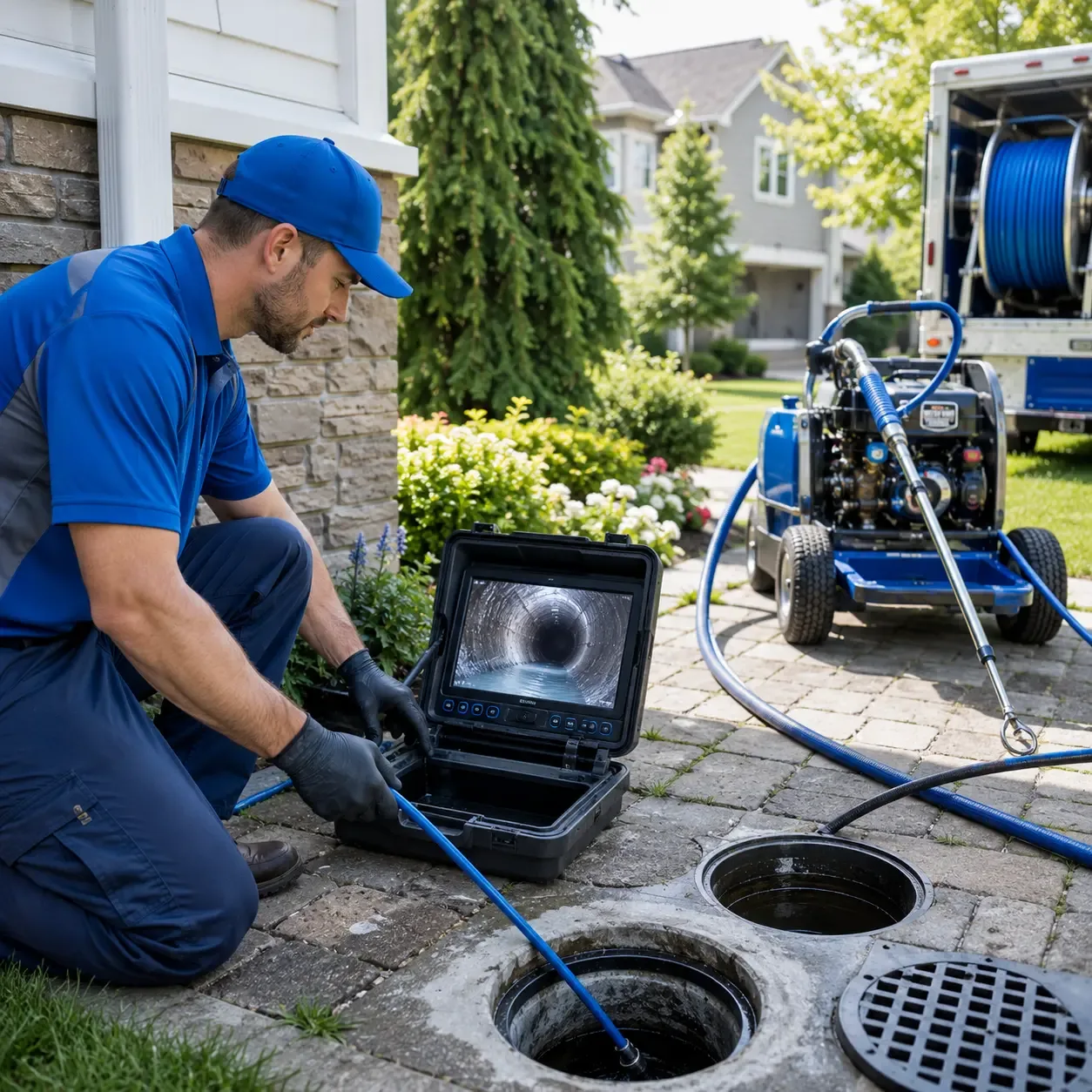 Outdoor drain cleaning professionals serving Unity, ME