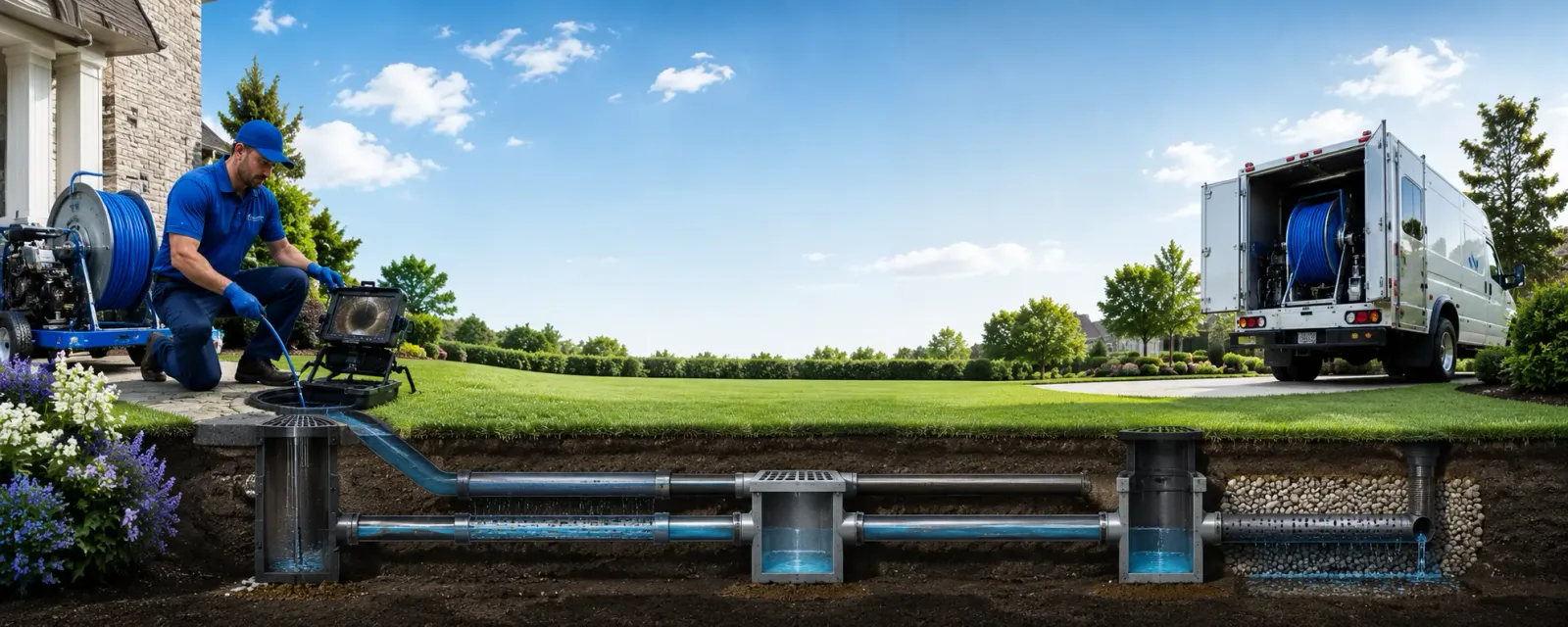 Outdoor drain cleaning information for Unity, ME